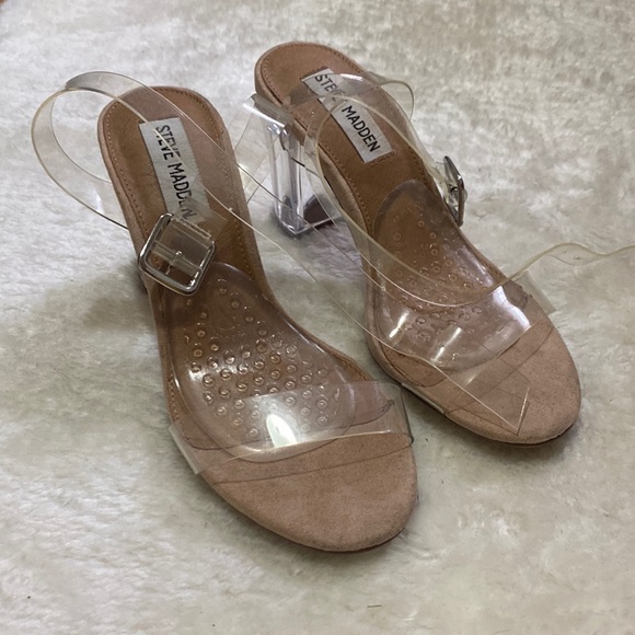 Steve Madden Clear Heels - Picture 1 of 6